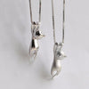 [HOT ] THE HAGING CAT 925 SILVER NECKLACE JEWELRY - airstuff