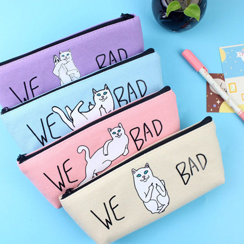 Kawaii Cat Pencil Bag - Pencil Box - airstuff