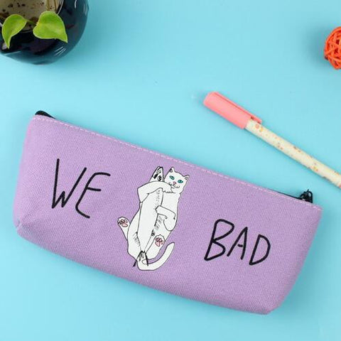 Kawaii Cat Pencil Bag - Pencil Box - airstuff