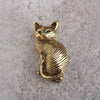 Green Crystal Eyes Cat Brooches - airstuff