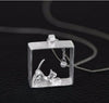 925 Sterling Silver Cat in the Box Necklace - airstuff