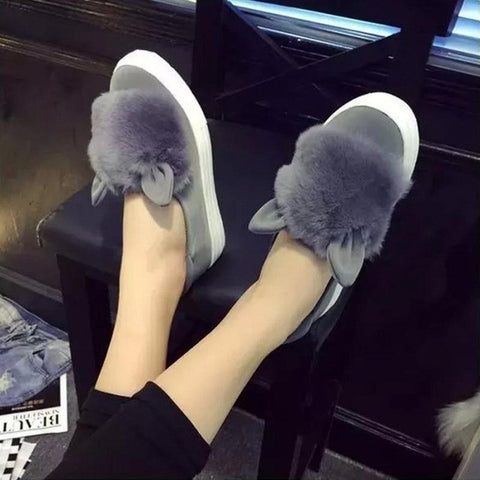CAT EARS CUTE LOAFERS - airstuff