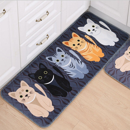 Kawaii Cat Floor Mats - airstuff