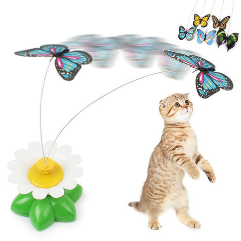 Spinning Colorful Butterfly Cat Toy - airstuff