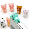 Cute 3D Cat Bear Panda Earphone Jack Plug - airstuff